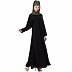 Black Casual abaya in Nida matte fabric